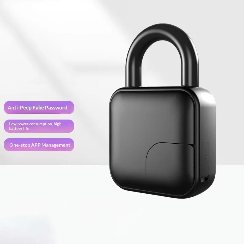 Biometric Fingerprint Padlock Waterproof Smart Keyless Gym School Locker Outdoor Gate Suitcase Tuya App Control 2026 Cloud