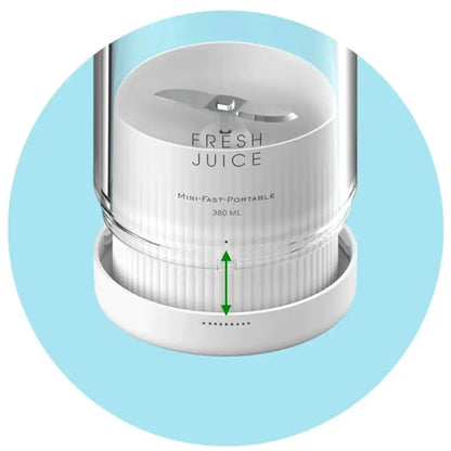 Rechargeable 350ml portable juicer, wireless orange blender, 50W USB fruit mixer, fast shipping from US warehouse