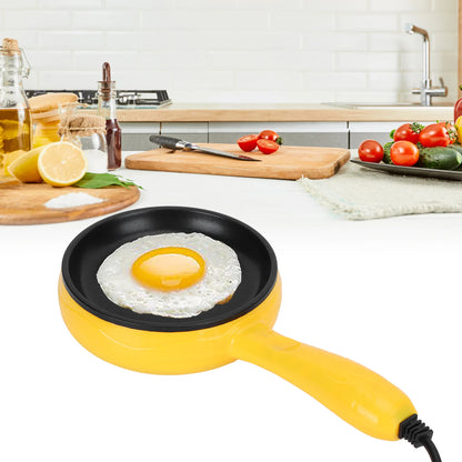 350W Mini Frying Pan Non‑Stick Fried Steak Pancake Egg Pan with Wooden Spatula Egg Frying Pan Kitchen Utensil Steak Frying Pan