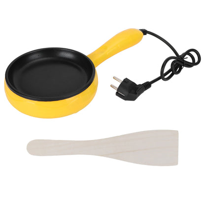 350W Mini Frying Pan Non‑Stick Fried Steak Pancake Egg Pan with Wooden Spatula Egg Frying Pan Kitchen Utensil Steak Frying Pan
